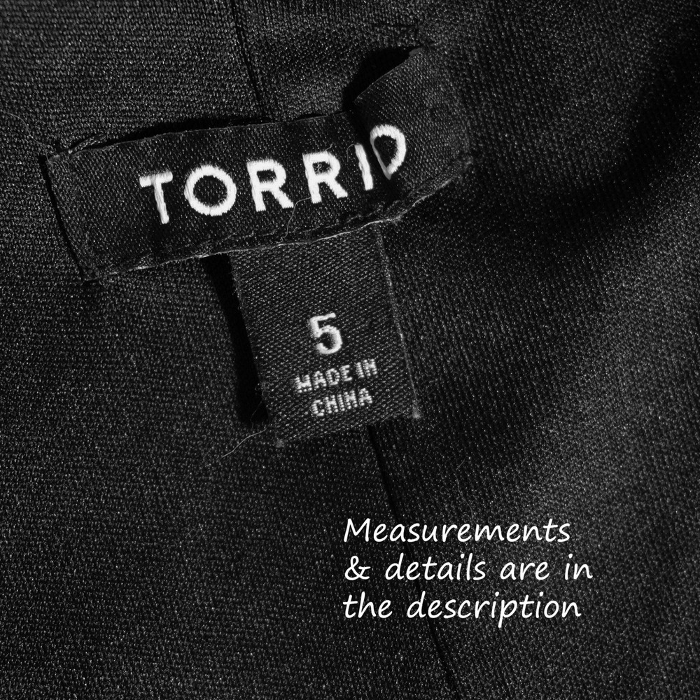 Torrid Black Sequin Cardigan 3X 4X Open Front Sparkle Shimmer Jacket Party Glam - Picture 6 of 9